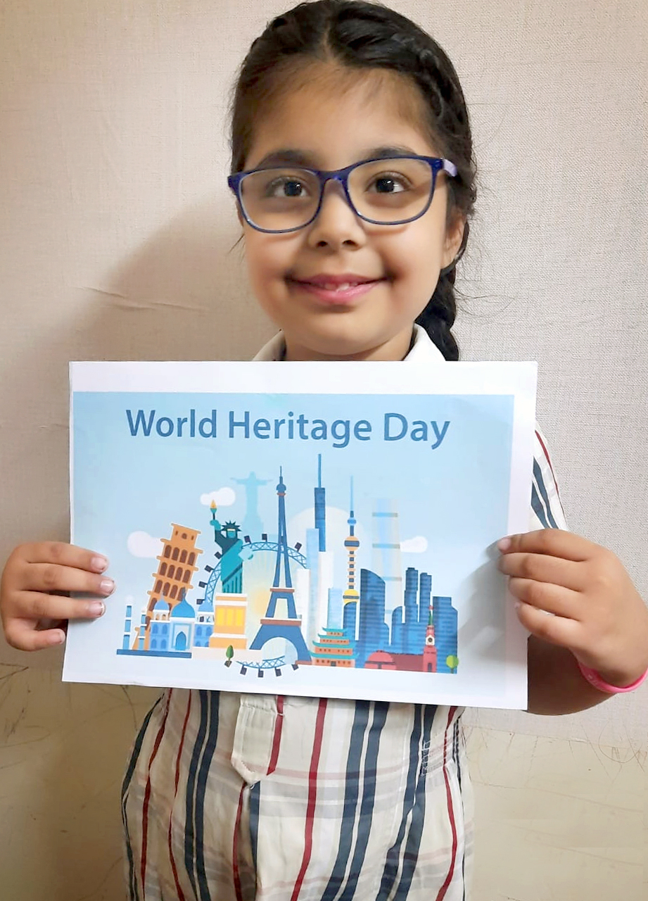 Presidium Dwarka-6, PRESIDIANS CELEBRATE WORLD HERITAGE DAY WITH VIRTUAL ASSEMBLY